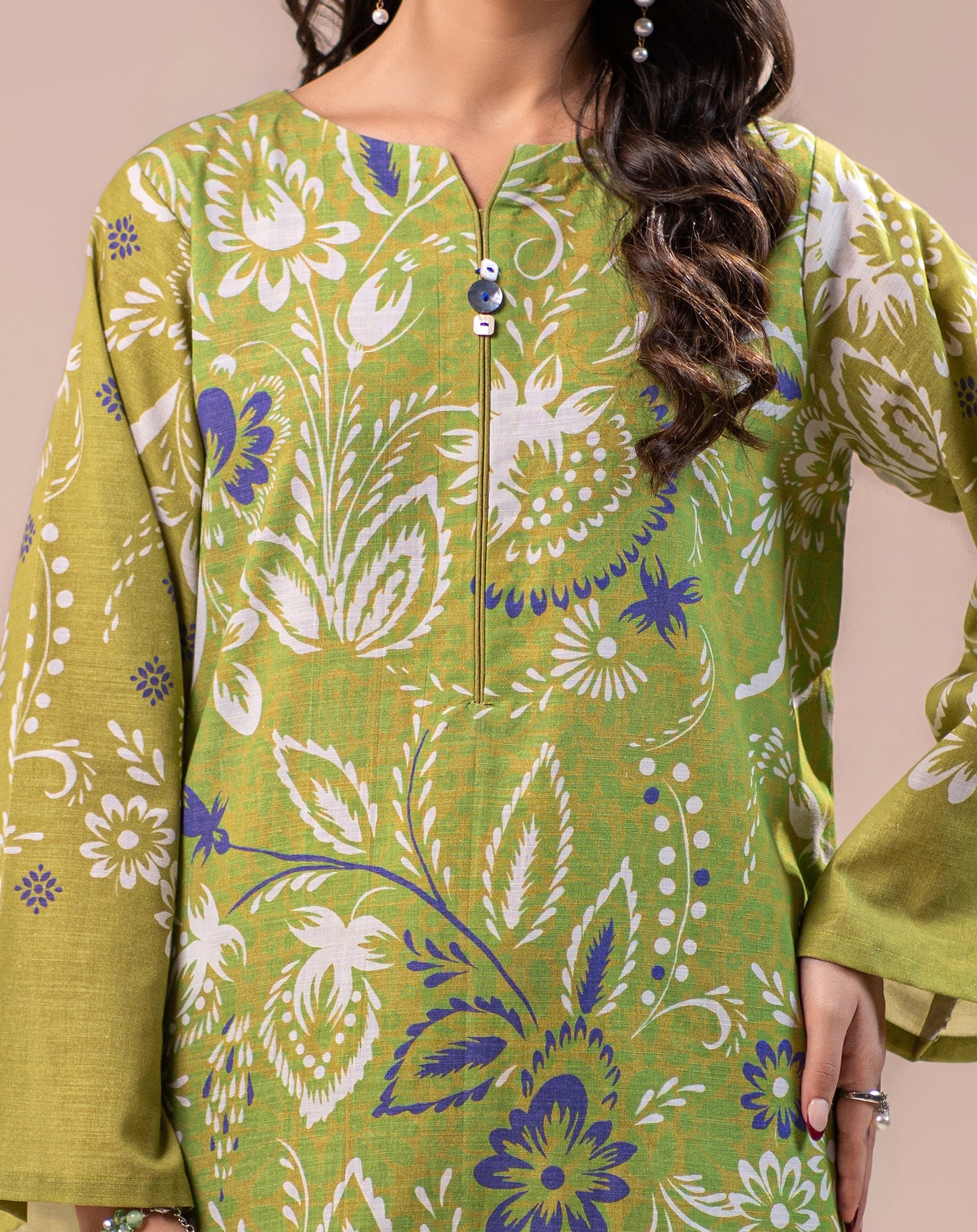 PRINTED KHADDAR 2PCS SUIT