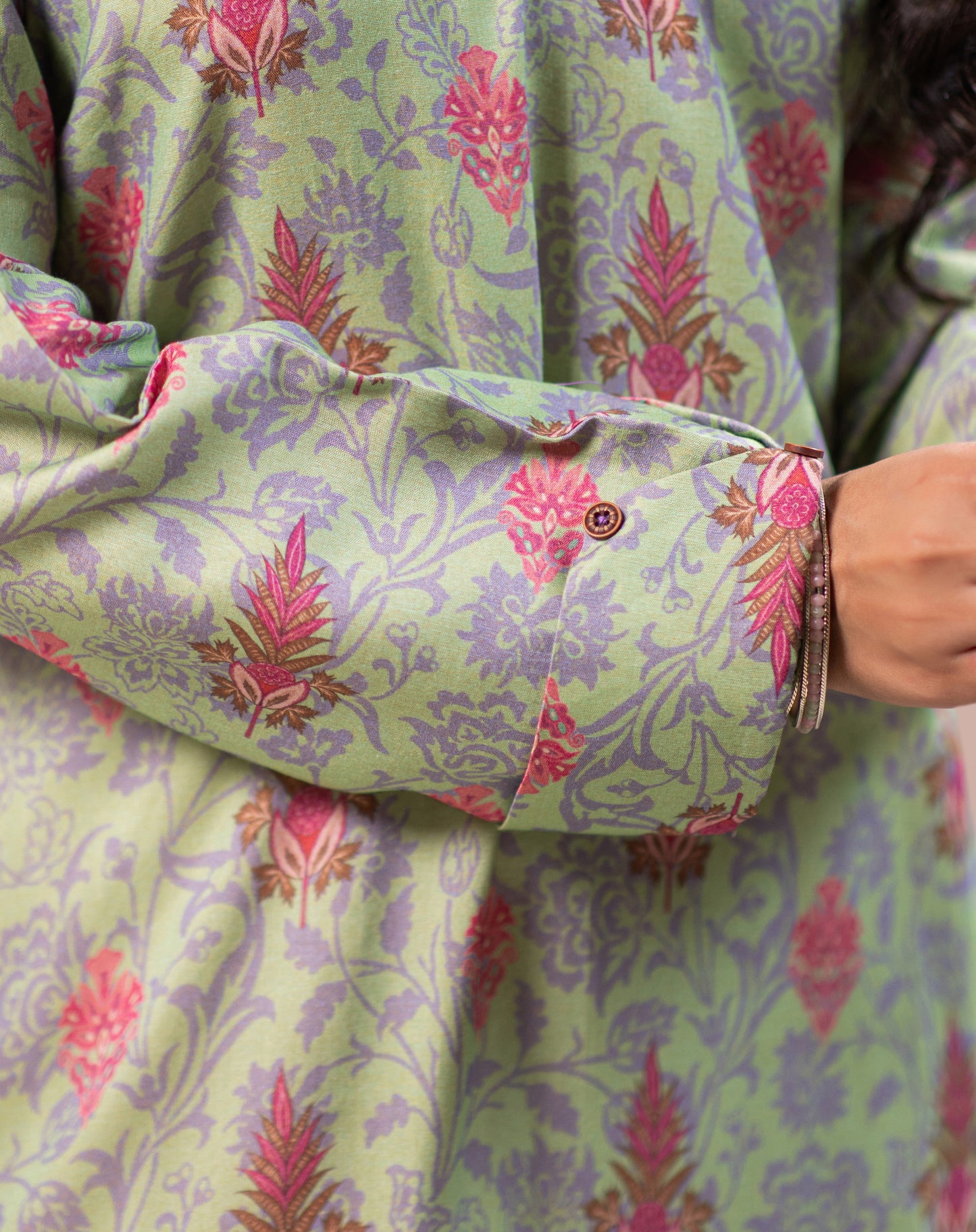 PRINTED CHAMBRAY 1PCS SHIRT
